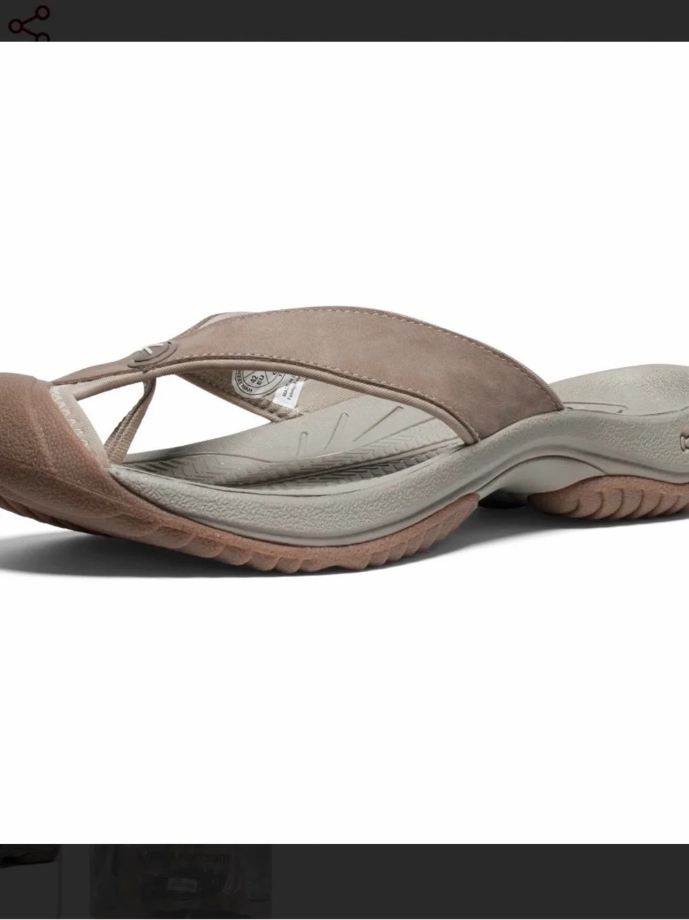 Keen Men's Taupe Brown Flip-Flop Sandal